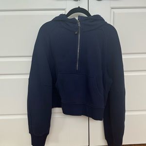 Lululemon scuba oversized half zip hoodie XS/S night sea